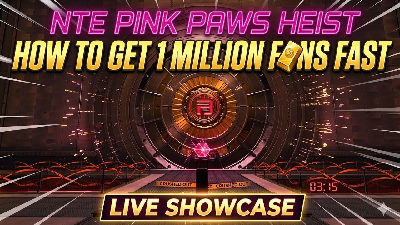 NTE PINK PAWS HEIST RUNS LIVE // EARNING  1 MILLION FONS  IN 1 HOUR ?