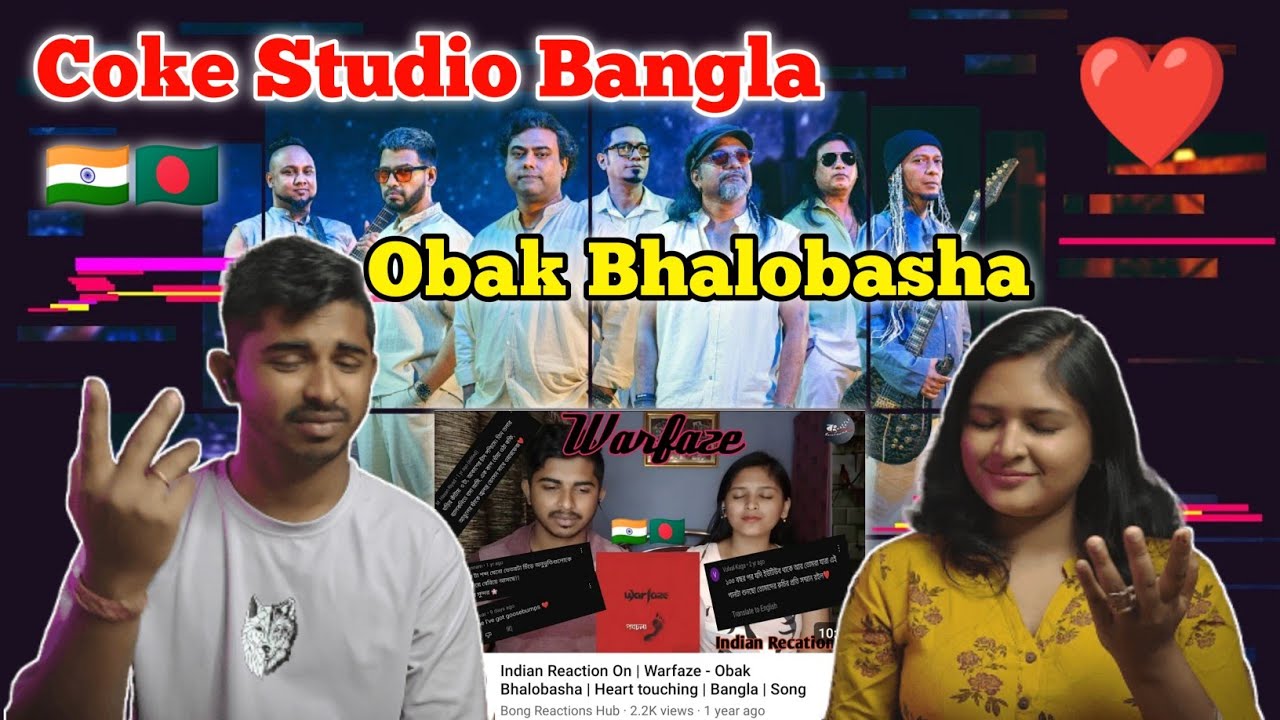 Indian Couple React On | Obak Bhalobasha | Coke Studio Bangla | Season 3 | Warfaze
