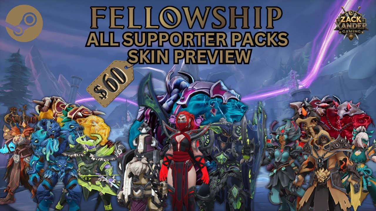 Fellowship – All Supporter Pack Skins & Mounts Preview