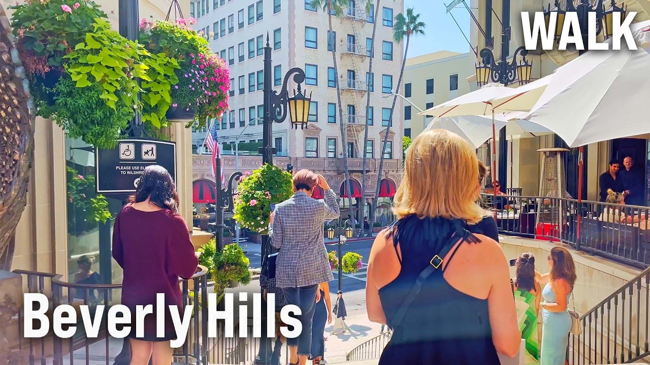 BEVERLY HILLS Walking Tour | 4K Walk of The Grove & Farmers Market, Los Angeles