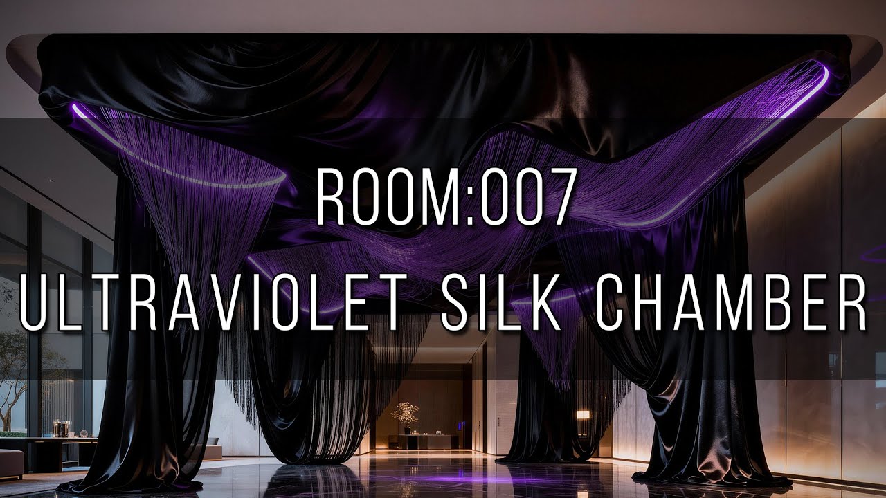 ROOM 007: Ultraviolet Silk Chamber | Тихий офис & Сфокусированная энергия [4K UHD]