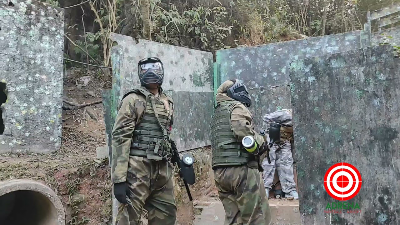 Jogo de Paintball em São Paulo campo Adrena Cantareira 2 Cenário Favela   Rio