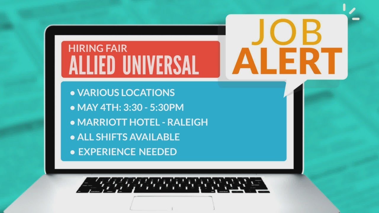 CBS 17 Job Alert - Allied Universal holding hiring fair