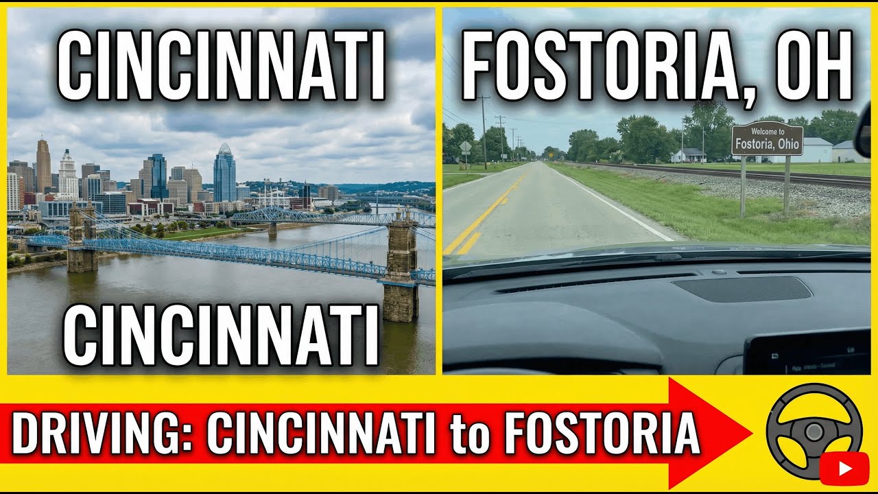 Driving from Cincinnati to Fostoria, Ohio