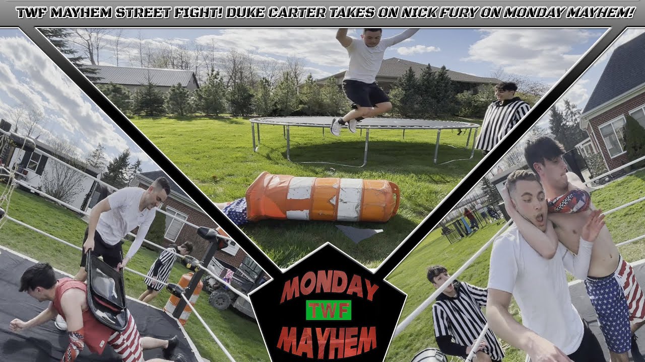 NICK FURY v.s. DUKE CARTER! STREET FIGHT! POST SPRINGBOARD MONDAY MAYHEM! (TWF MONDAY MAYHEM #5)