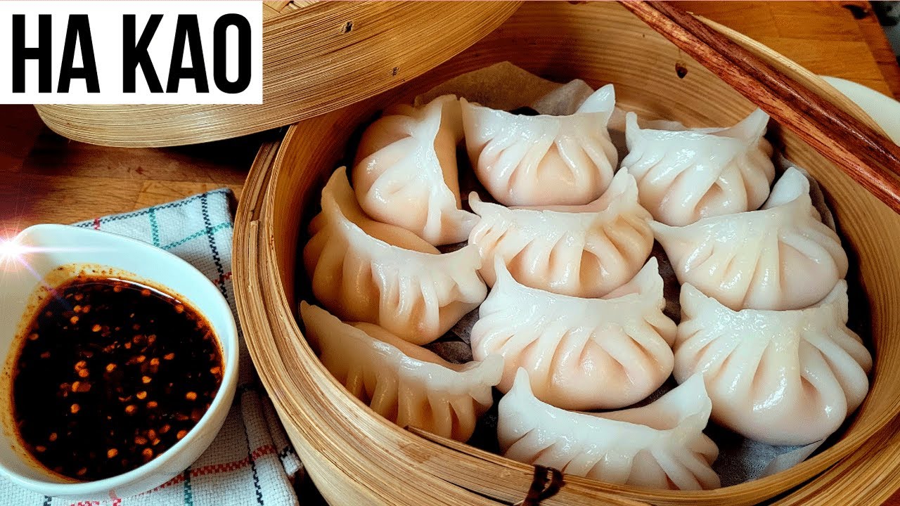 แจกสูตร ฮะเก๋ากุ้ง แป้งสด พร้อมน้ำจิ้มรสเด็ด - Ha kao - Dim Sum - 하카우 레시피