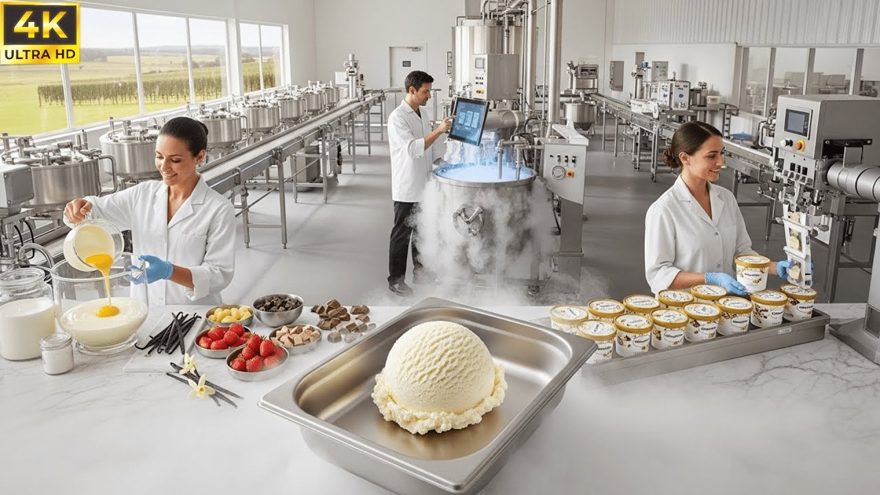 You Won’t Believe How Häagen-Dazs Makes Its Ice Cream: How It’s Made | Top Discovery 4K