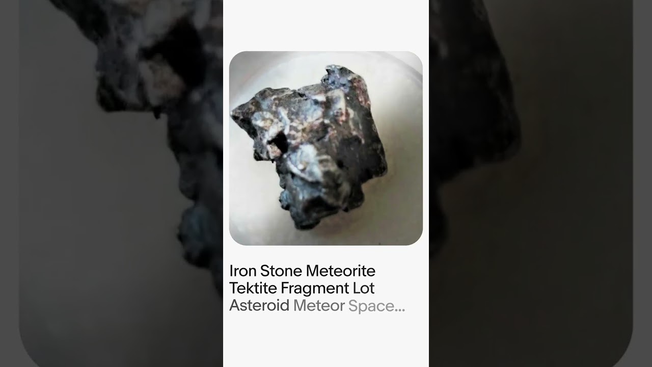 Iron Stone Meteorite Tektite Fragment Lot Asteroid Meteor Space Comet Rock 6gram