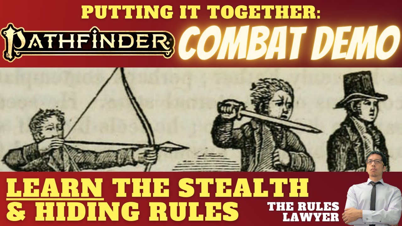 LET'S LEARN Pathfinder 2e's Stealth+Hiding Rules (Part 2: Combat Demonstration!)