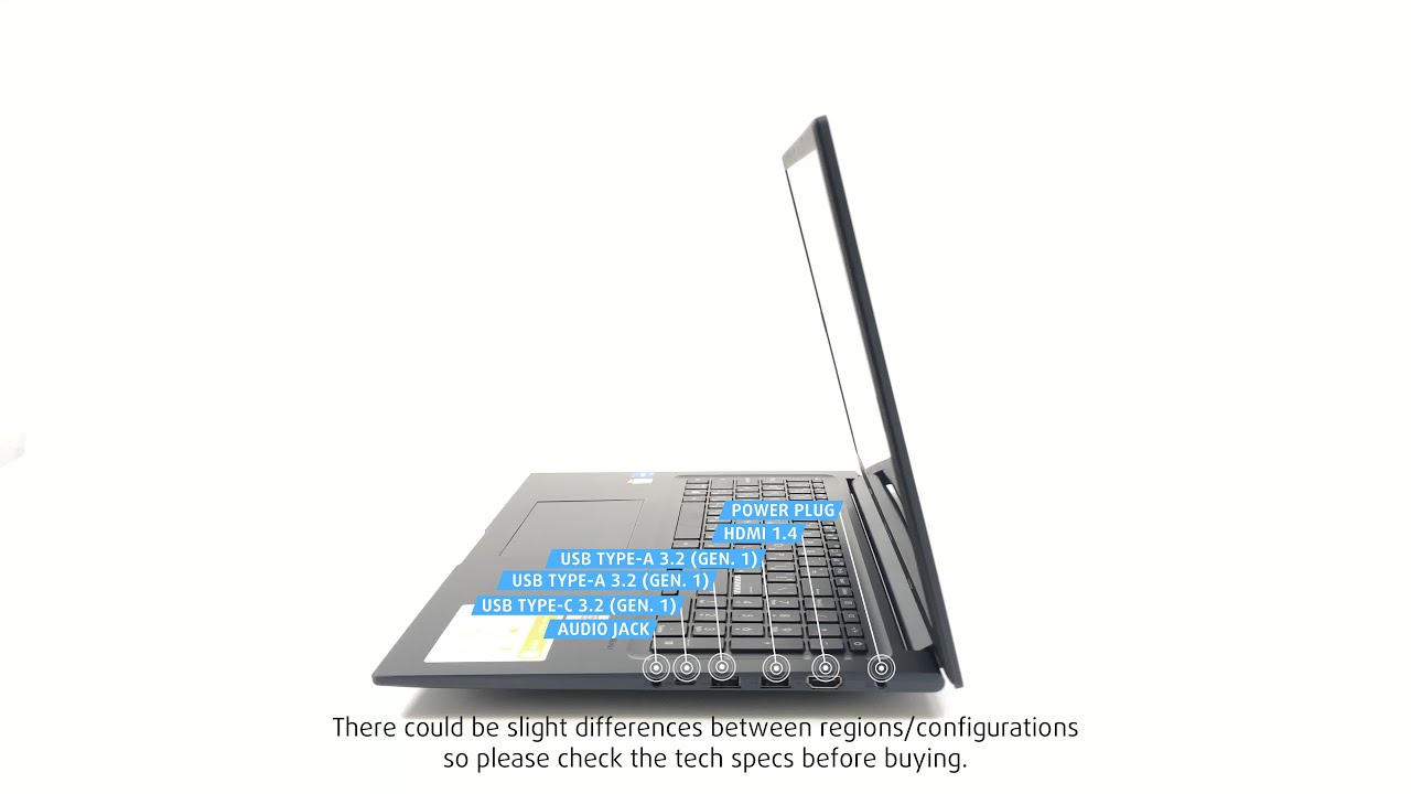 🔄 ASUS Vivobook 17 F1704 (X1704) - Ports info and 360&ordm; look
