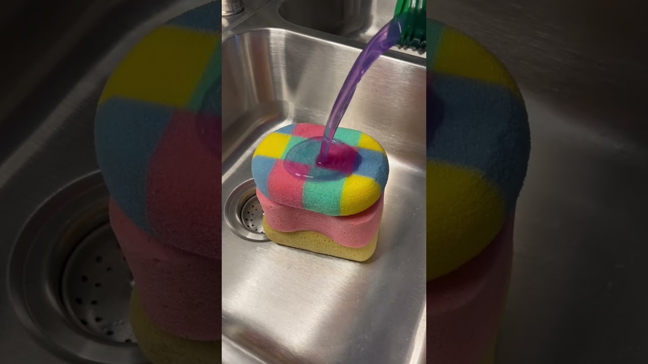 SPONGE SQUEEZING ASMR COMPILATION|25| - #spongeasmr #spongesqueezing #deepcleaning #relaxing #asmr