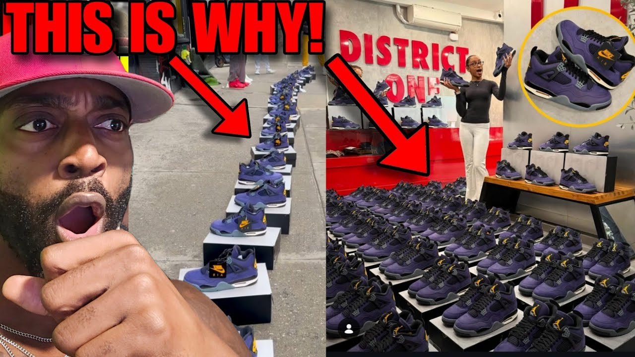 This Is Why You Couldn't Get Your Pair Of Jordan 4 Lakers Imperial Purple