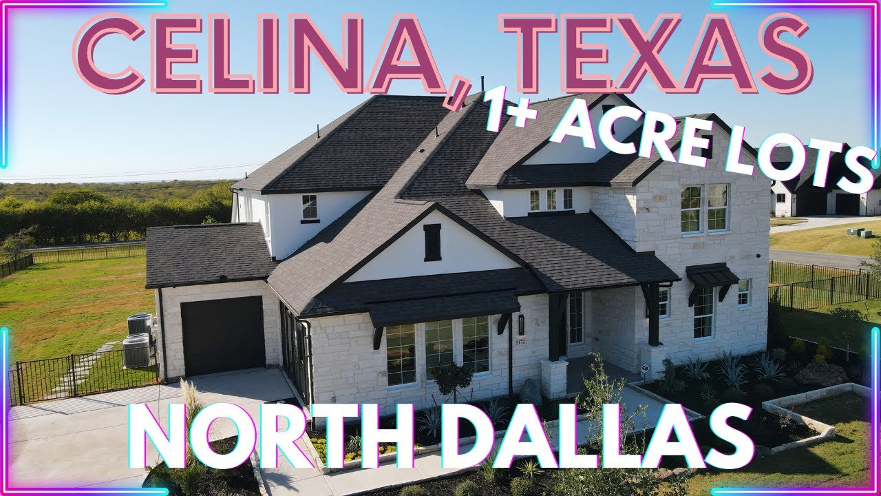 NEW HOMES IN CELINA TX | GFO HOMES KENNEDY PLAN | HIGHLAND CROSSING | 1+ ACRE LOTS
