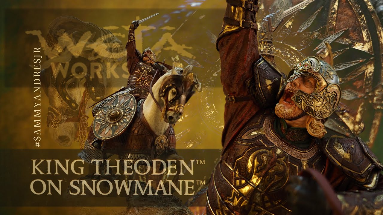 UNBOXING KING THÉODEN ON SNOWMANE Weta Workshop LOTR 1/6 Scale Limited Edition Statue