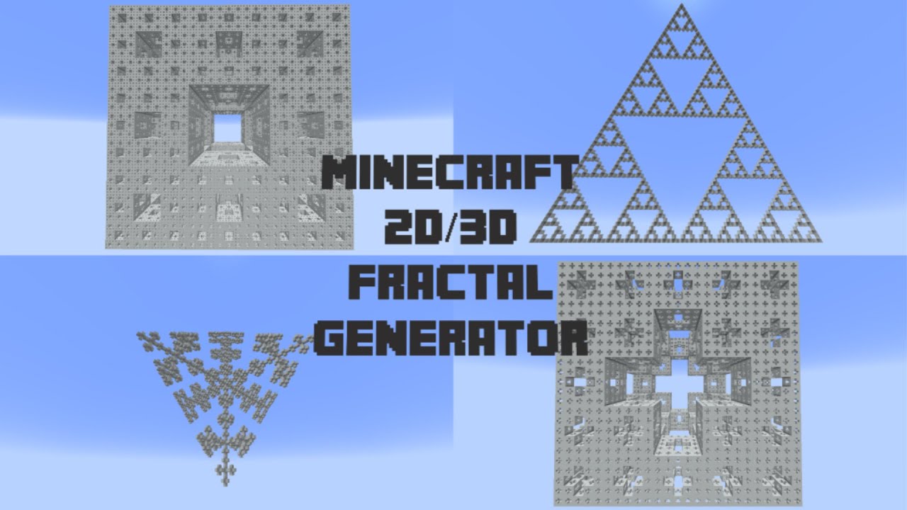 Minecraft 3D Fractal Generator