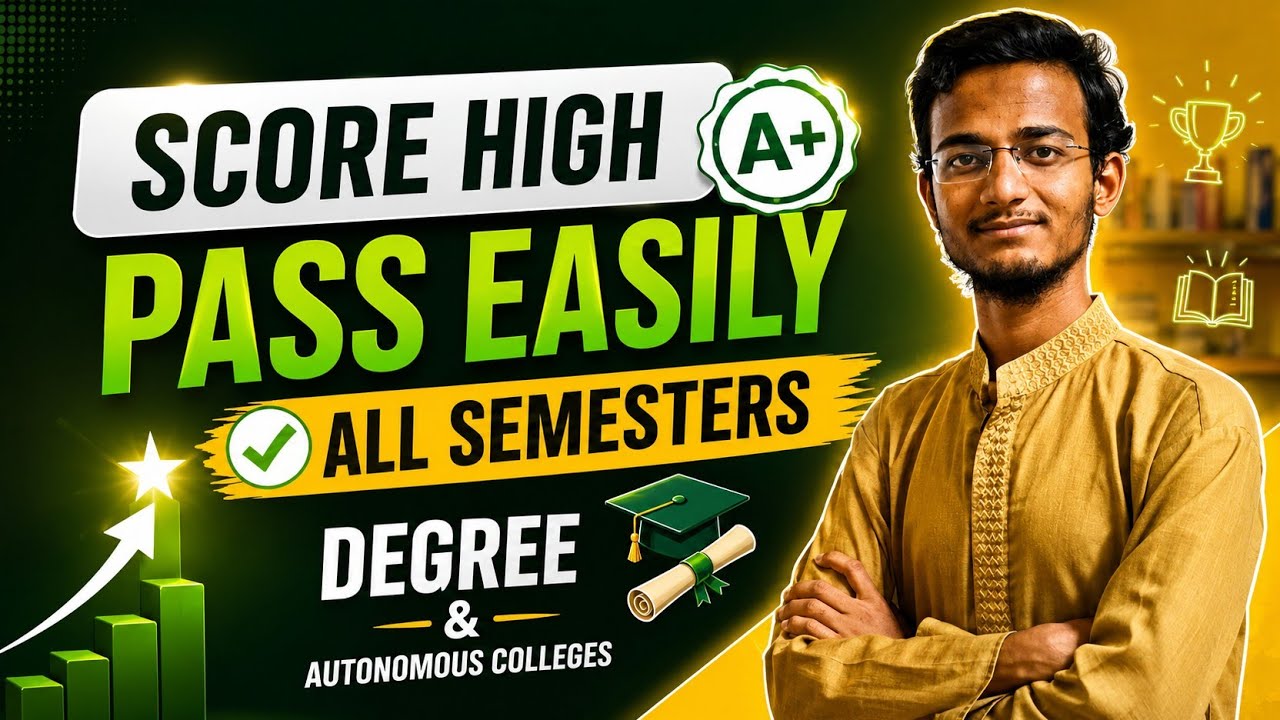 One video to Score High and Pass in Degree all Semester Subject