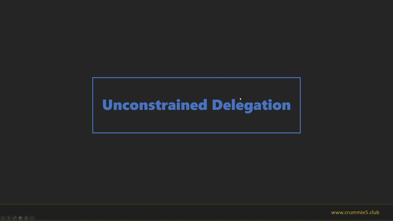 2 - [English] You Do (Not) Understand Kerberos Delegation - Unconstrained Delegation