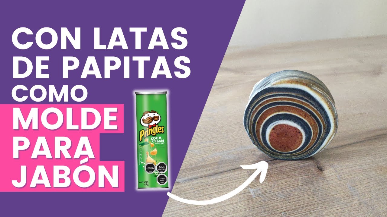 Usando lata de Pringles como molde para JABÓN SAPONIFICADO (+ Receta) | Sanae