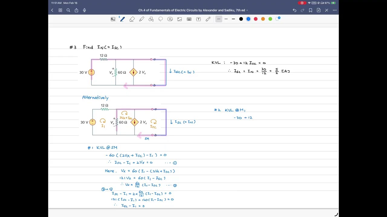 Problem 4.47 (fix) Find In, Fundamentals of Electric Circuits, 7th ed, by Alexander, Sadiku