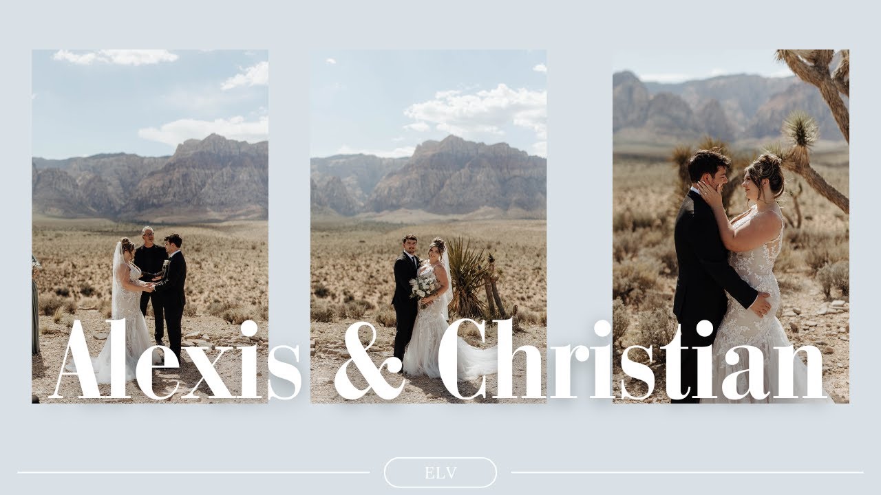 Alexis and Christian's Wedding Day at Red Rock Canyon Overlook with Elopement Las Vegas