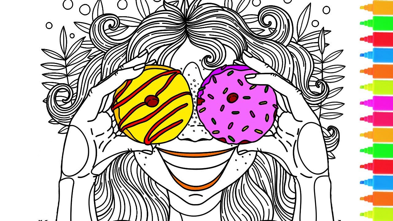 Coloring Happy Donut Smile, How to play Checkers, I Am Unstoppable | Coloring Pages