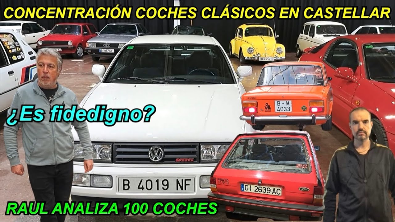 ⛽️Raul analiza 100 coches en la concentración de clásicos en Castellar. Voitures anciennes.