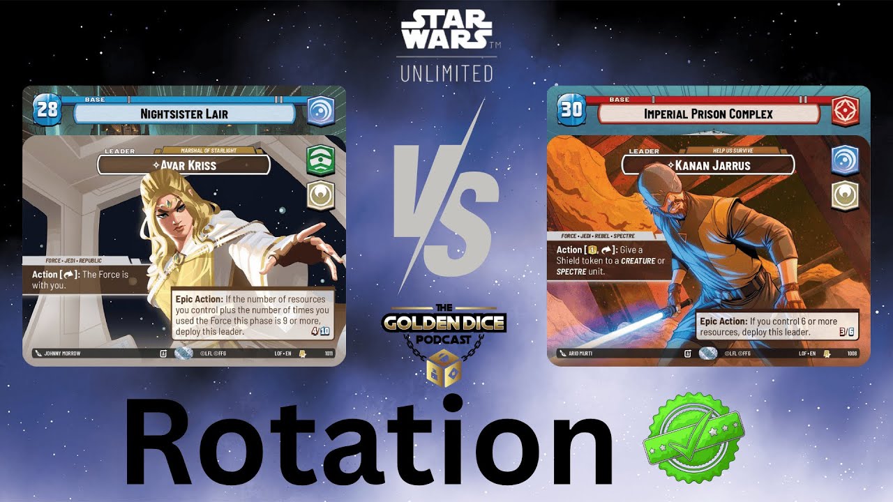 Avar Kriss Force Vigilance vs Kanan Jarrus Aggression | Rotation Gameplay