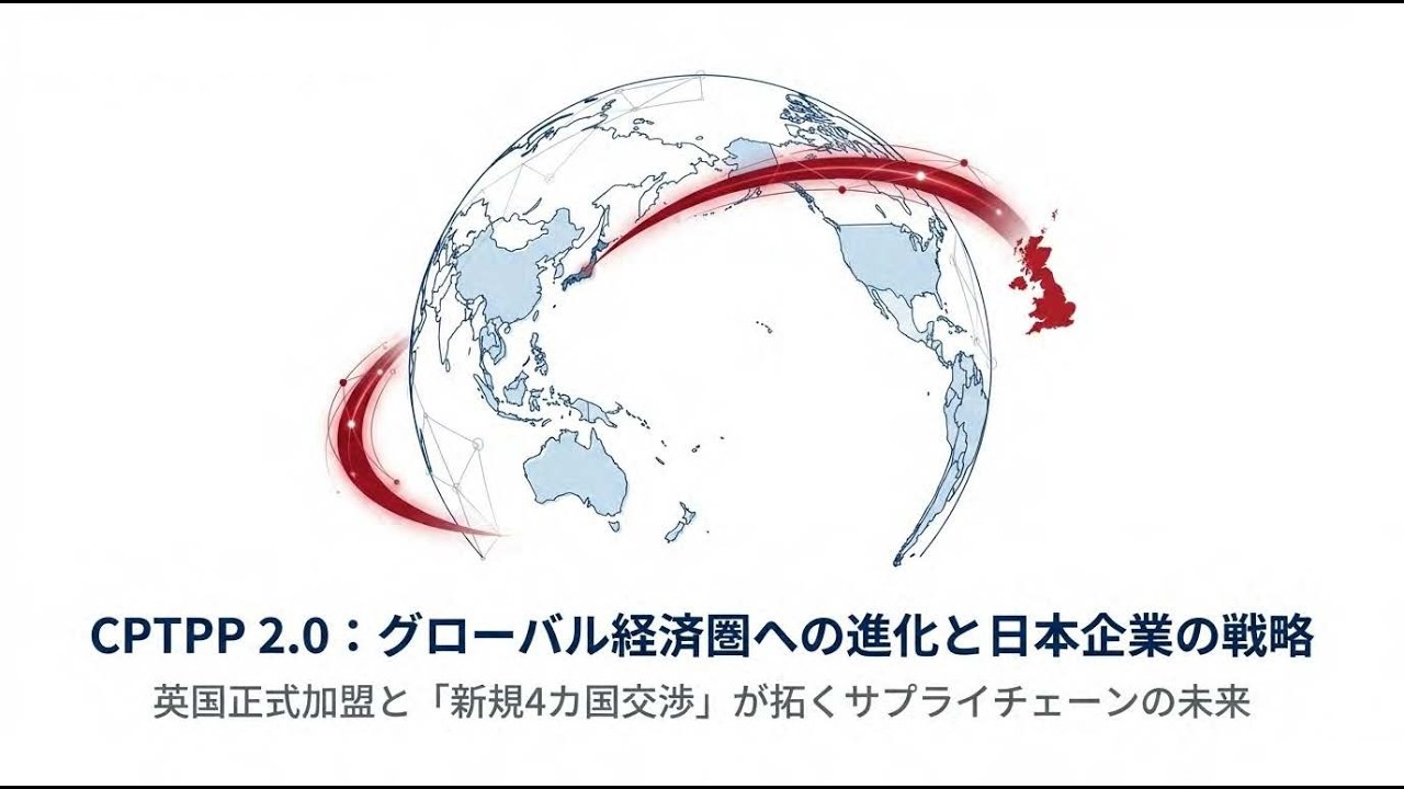 CPTPP加盟拡大が加速：英国正式加盟と4カ国の新規交渉開始が日本企業に開く戦略的機会　　環太平洋経済圏が歴史的な拡大局面へ