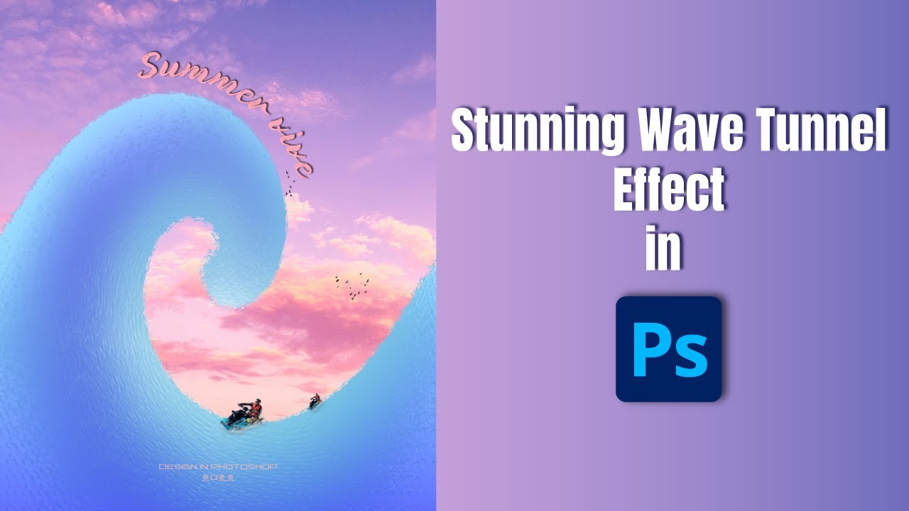 Create Stunning Wave Tunnel Effect in Photoshop  Surreal Photo Manipulation Tutorial