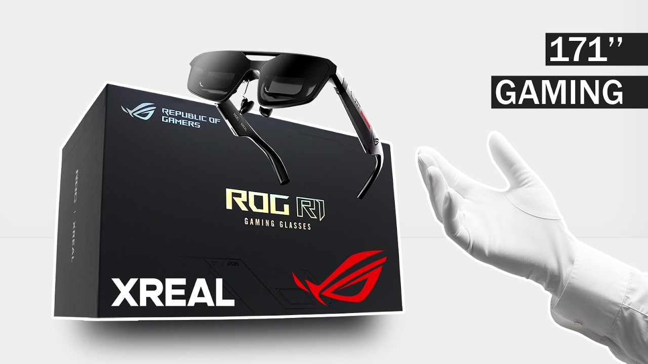 Asus ROG's 171'' OLED Screen Anywhere I ROG XREAL R1 Glasses Unboxing