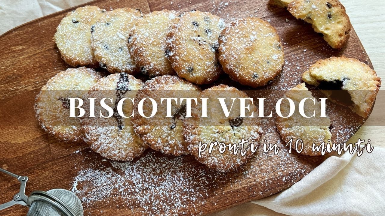 BISCOTTI IN FRIGGITRICE AD ARIA: pronti in 8 MINUTI! (Frolla Classica che non brucia)