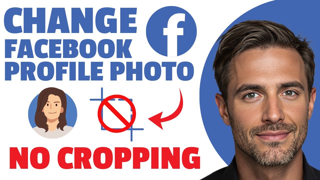 How To Change Facebook Profile Photo Without Cropping (NEW TUTORIAL)