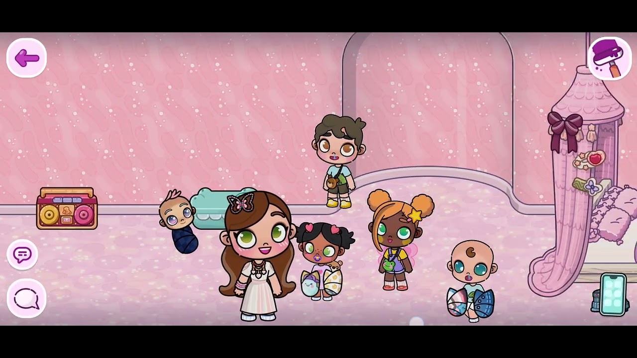 Rutina de ma&ntilde;ana de los bebes de la familia coquette en avatar world parte 2
