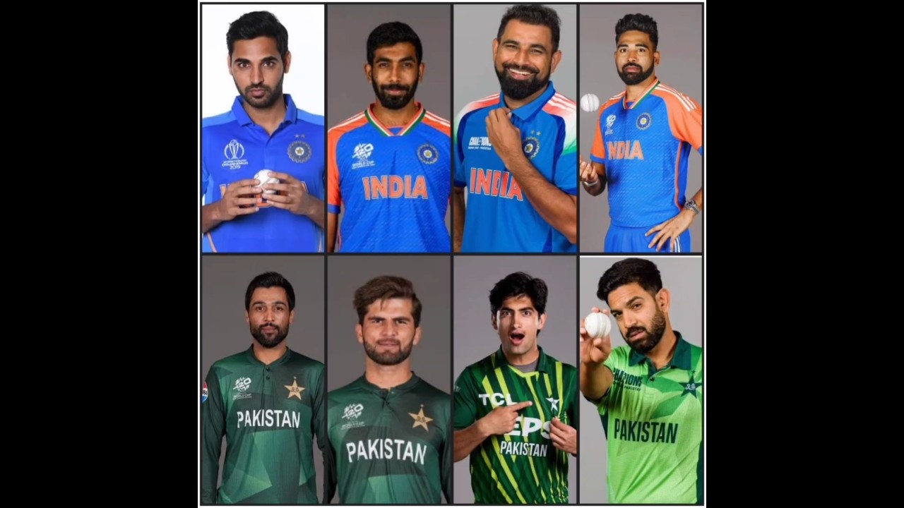 indian bower vs Pakistan bowler #cricket #viral#shorts #indiavspakistan #like #comment #share