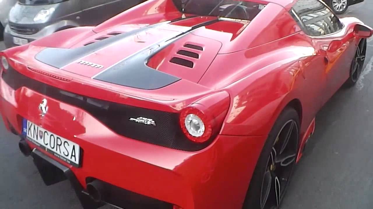 Ferrari 458 Speciale Aperta (Josh Cartu) Walkaround opening roof sound brutal acceleration