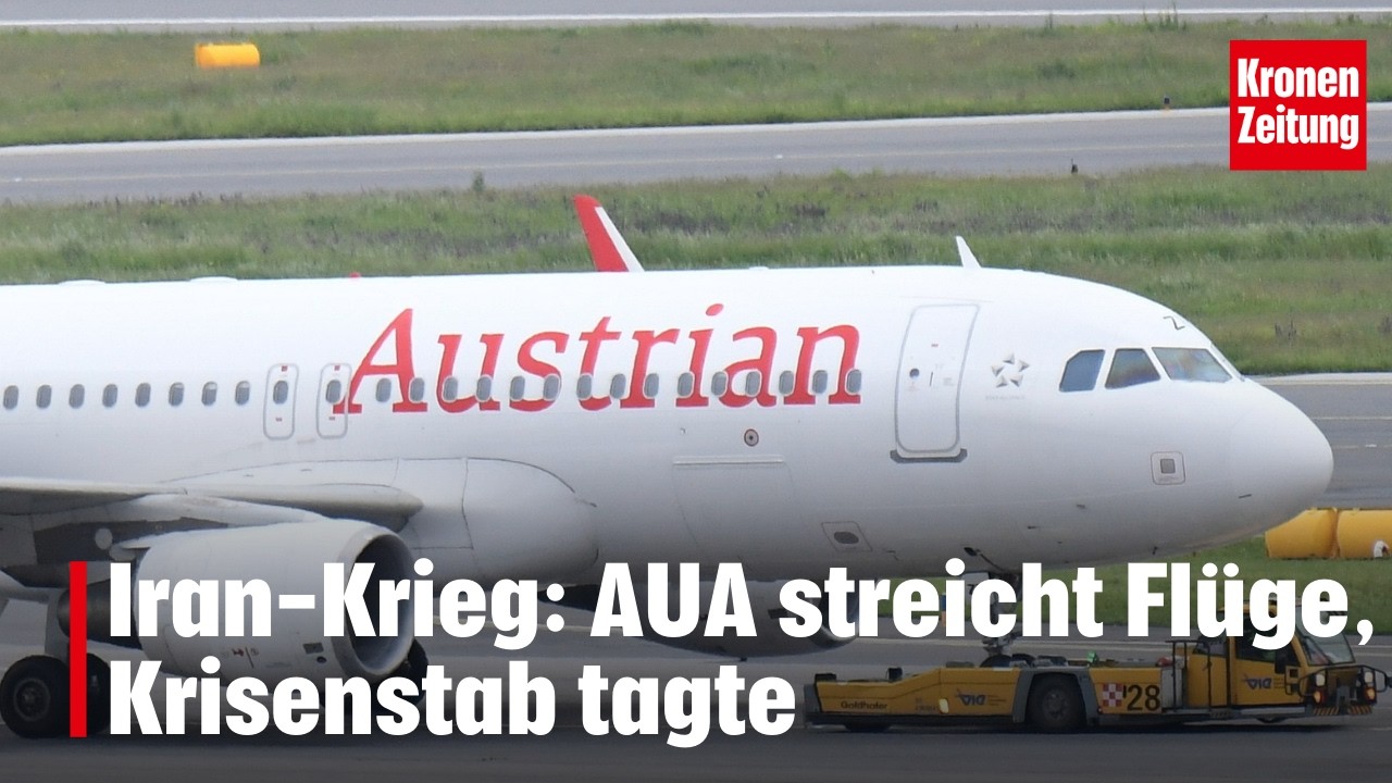 Iran-Krieg: AUA streicht Flüge, Krisenstab tagte I krone.tv NEWS