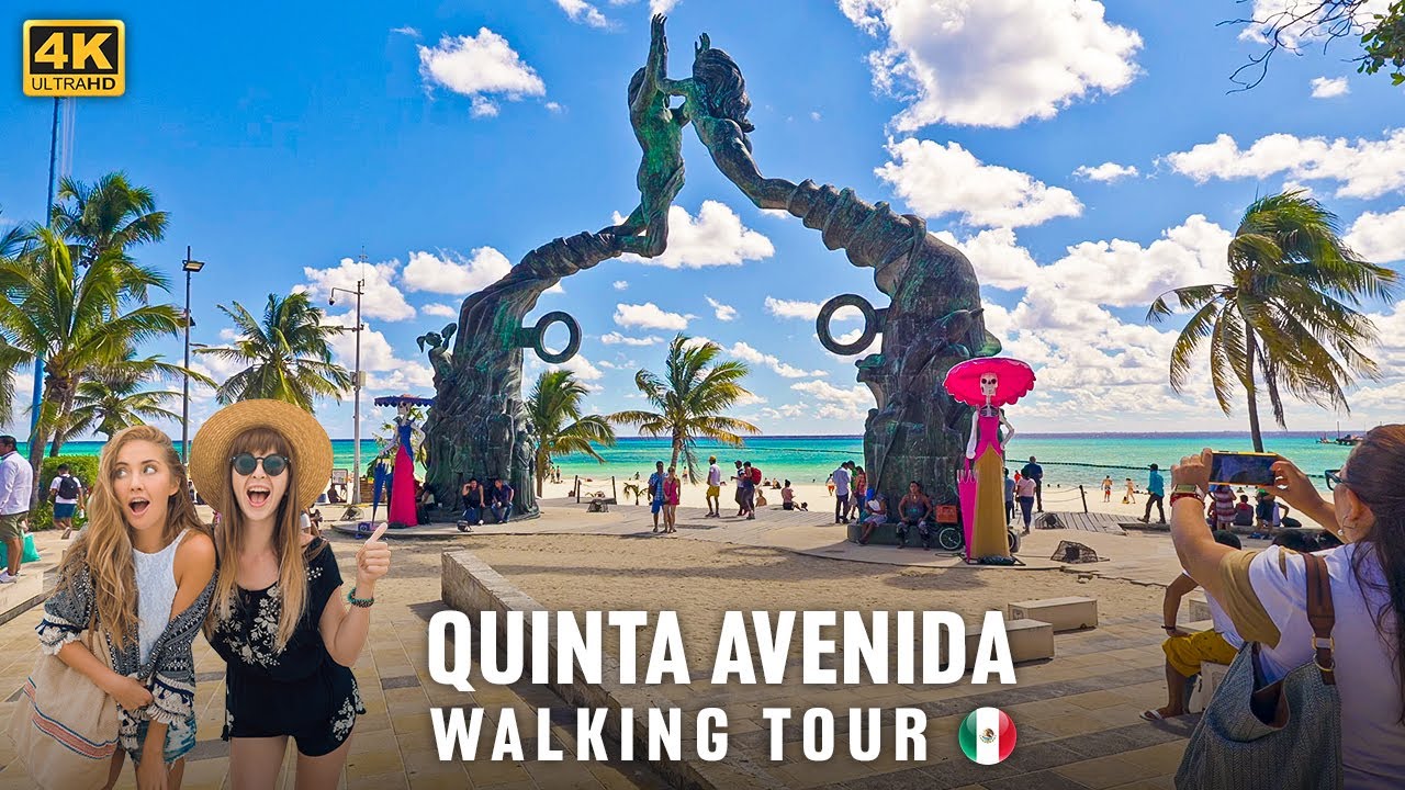 Playa del Carmen, A Rich & Vibrant 4K Walking Tour on Quinta Avenida