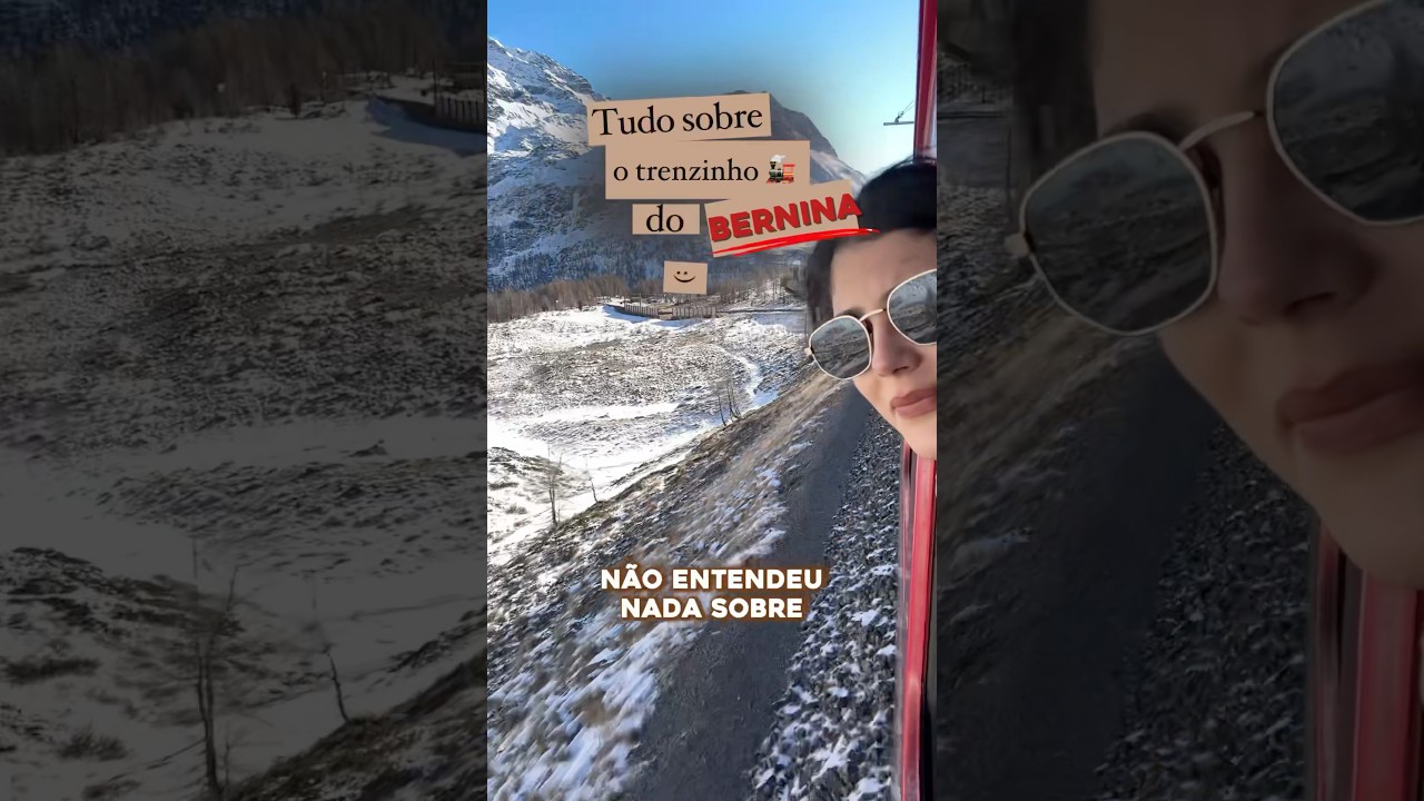 ✨ Tudo sobre o passeio com o Trenino Rosso del Bernina #berninaexpress #treninorosso #italia