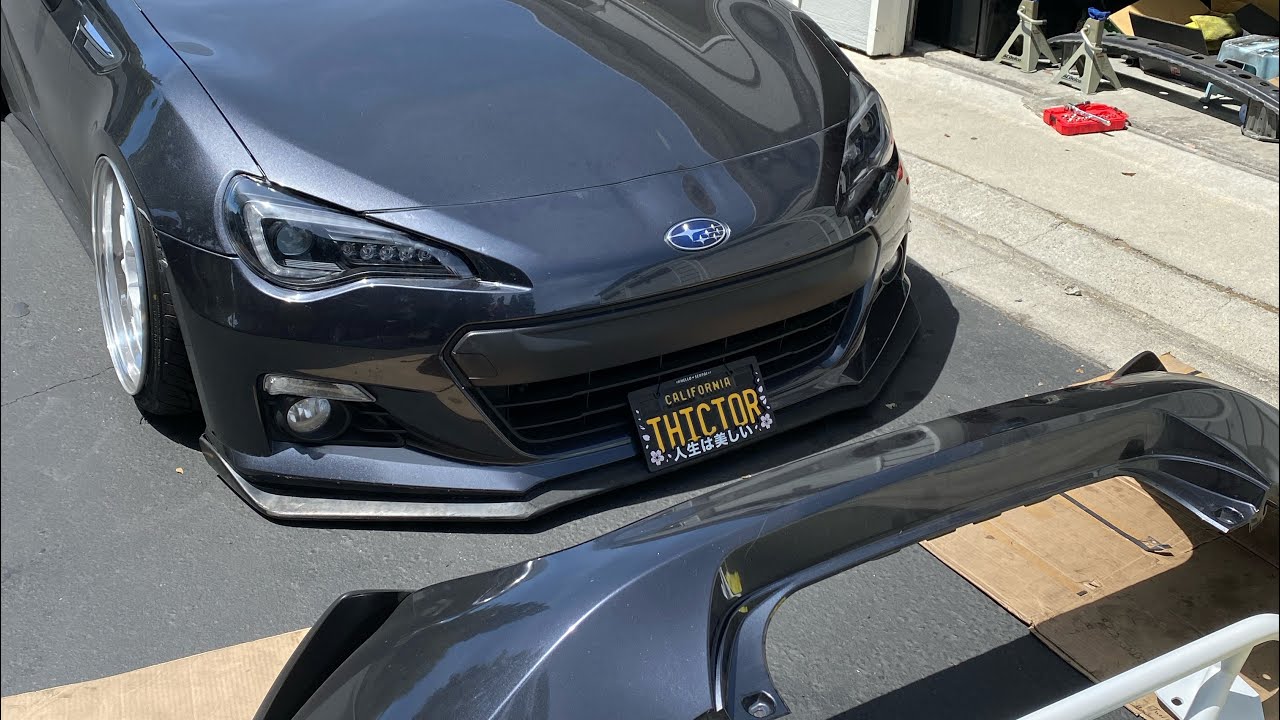 repinning 2017 brz headlights + painting bash bar