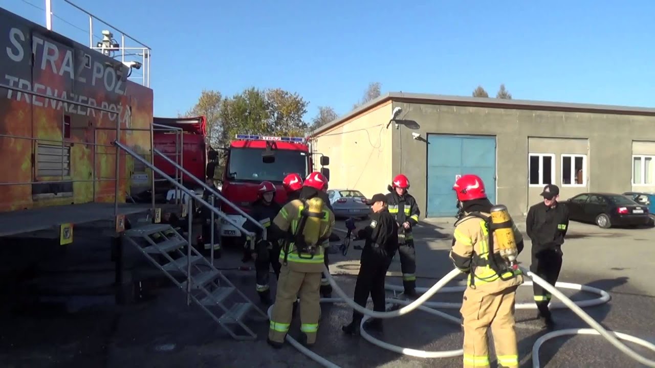 Trenażer pożarowy -- Kadeci SA PSP Kraków