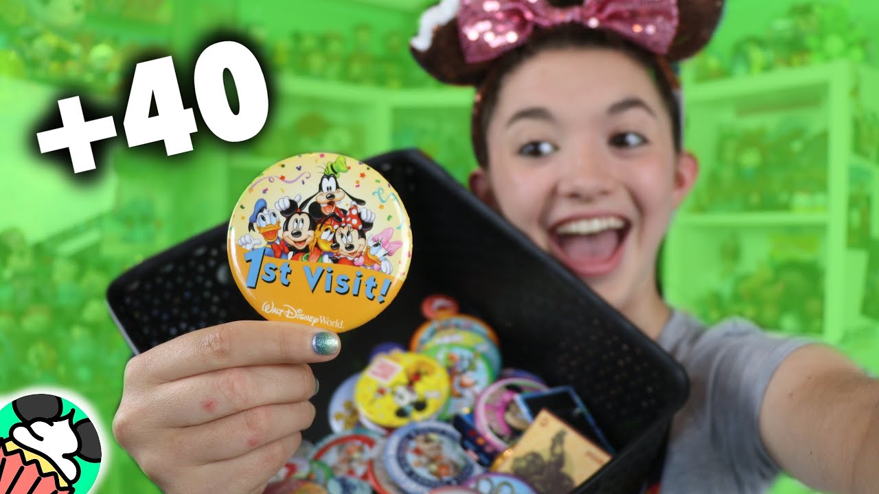 My Disney Button Collection! Disneyland, Disney World, Tokyo Disney, Hot Topic, Box Lunch, & MORE!
