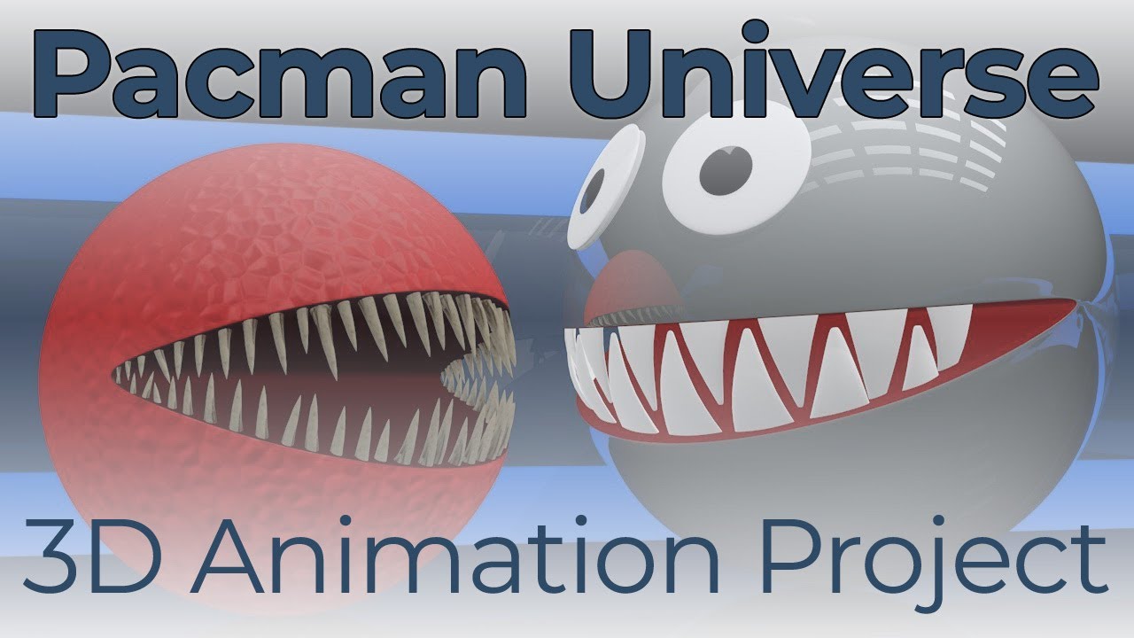 Pacman Universe – Metal 3D Texture Test Animation