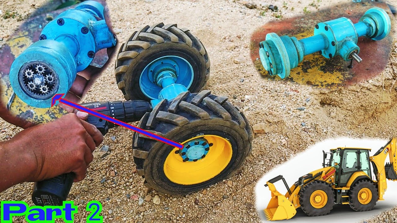 Как сделать тяжелый погрузчик с коробкой передач 444F2 RC из ПВХ. Часть 2