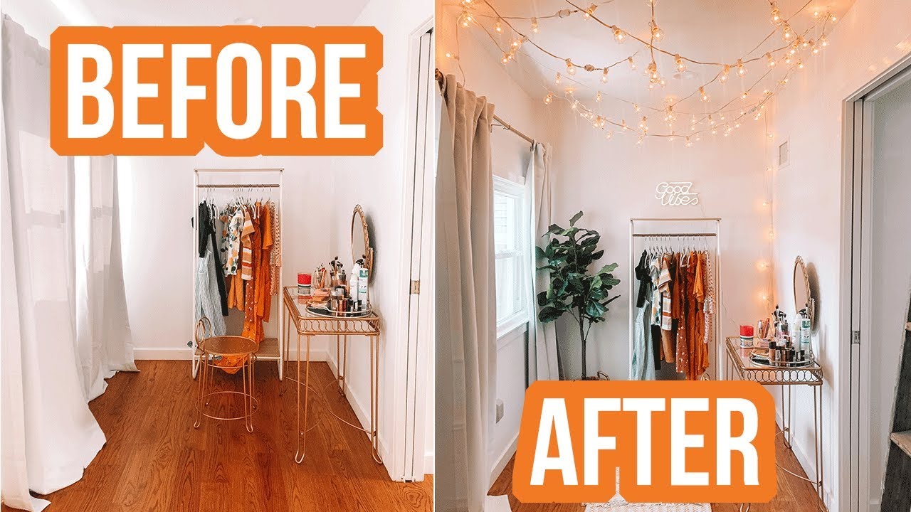 DIY EASY INSTALL STRING LIGHTS | Decorating My Office Reveal!!