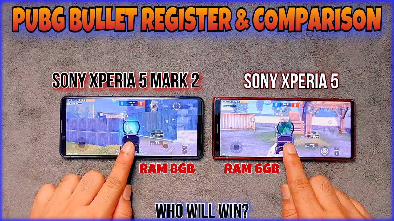 Sony Xperia 5 vs Sony Xperia 5 Mark 2 PUBG Full Comparison & Bullet Register Test | Electro Sam