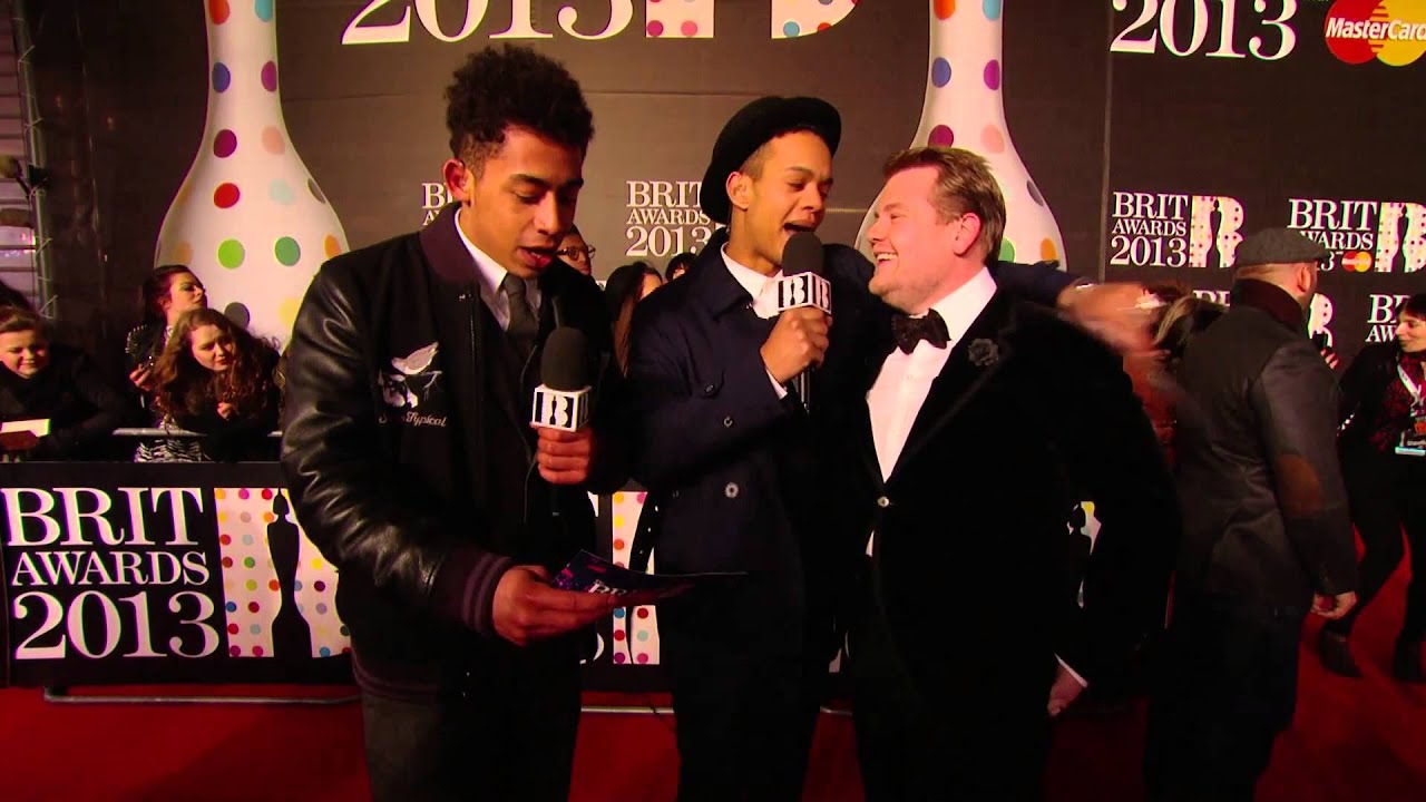 On the Red Carpet: Rizzle Kicks talks to James Corden | BRITs 2013