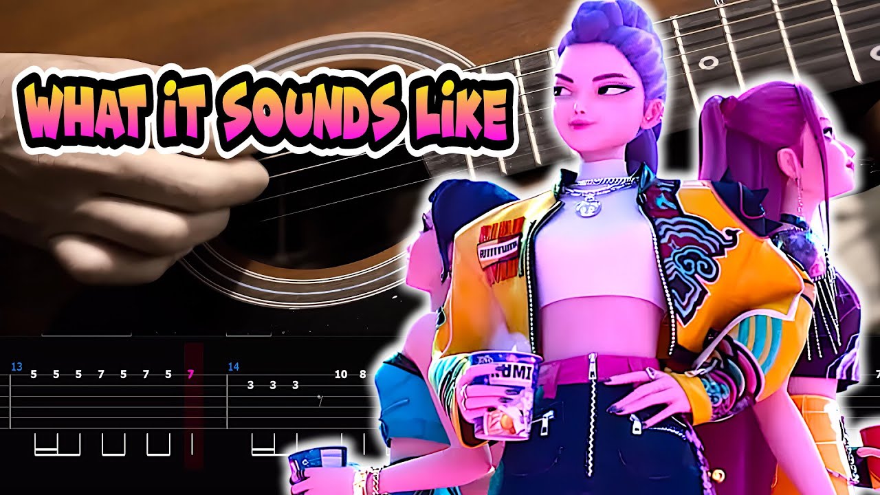 “What It Sounds Like” KPop Demon Hunters en GUITARRA Tutorial TAB