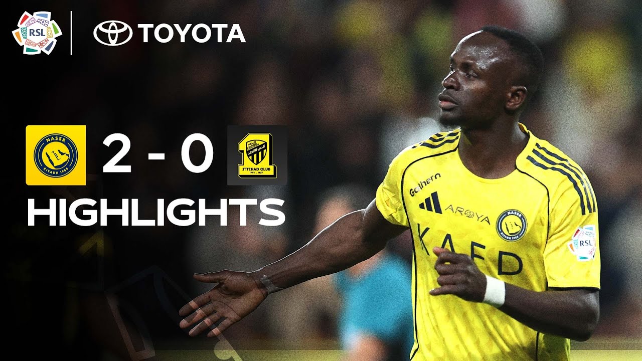 Mané, Ângelo down Al Ittihad in late surge to secure Al Nassr's 3 points 💥 | Powered by Toyota