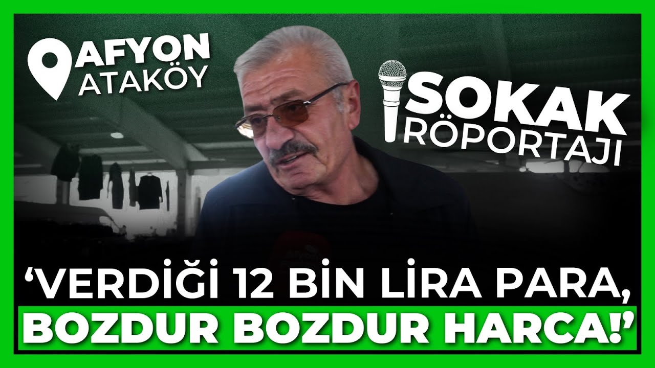 Ataköy Pazarı’nda vatandaş isyan etti: “Verdiği 12 bin lira para, bozdur bozdur harca!”