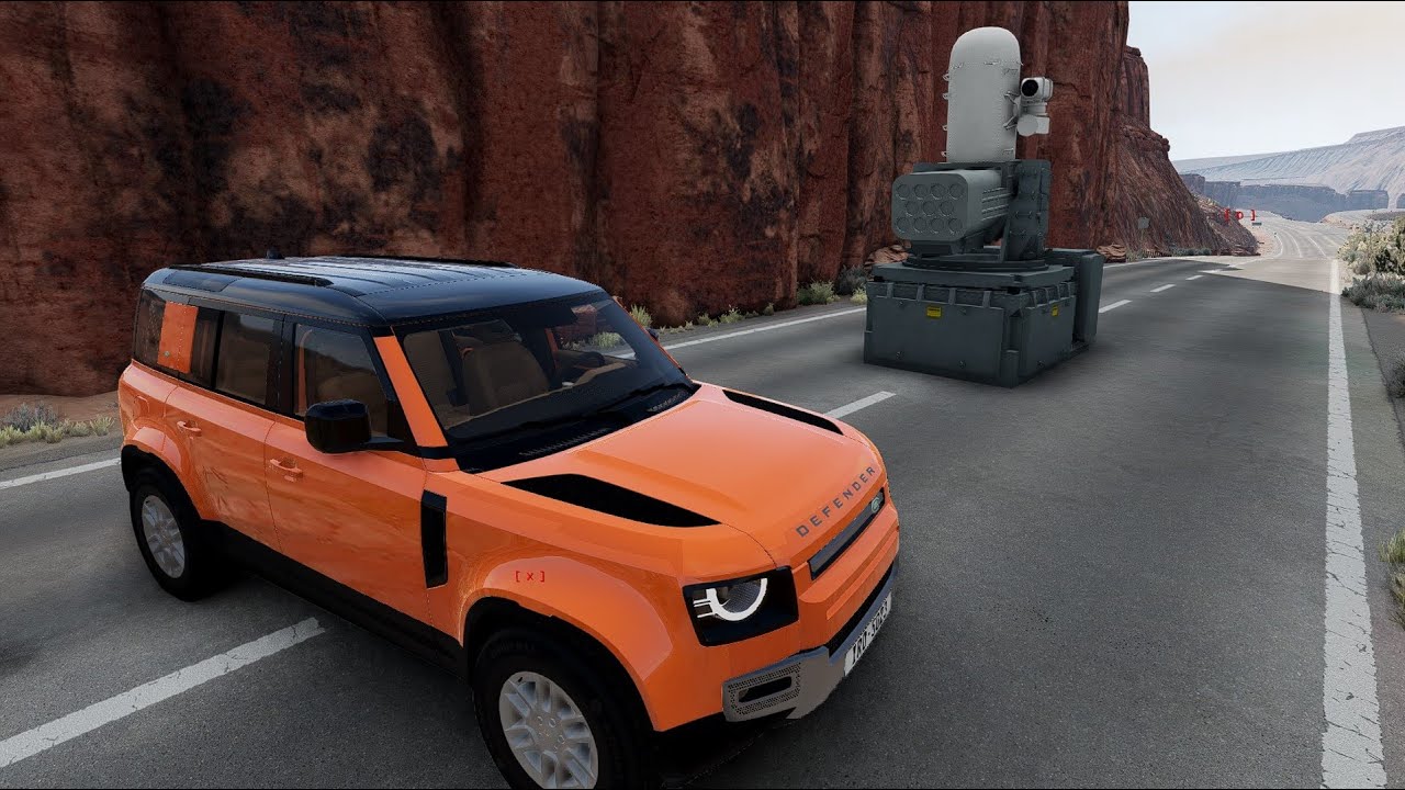 Car vs Air Defense System Missiles - BeamNG.Drive | CrazyGameo